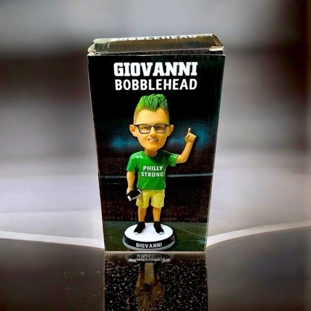 Giovanni Philadelphia Super Fan Bobblehead 7" NIB Sports Podcast Collectible